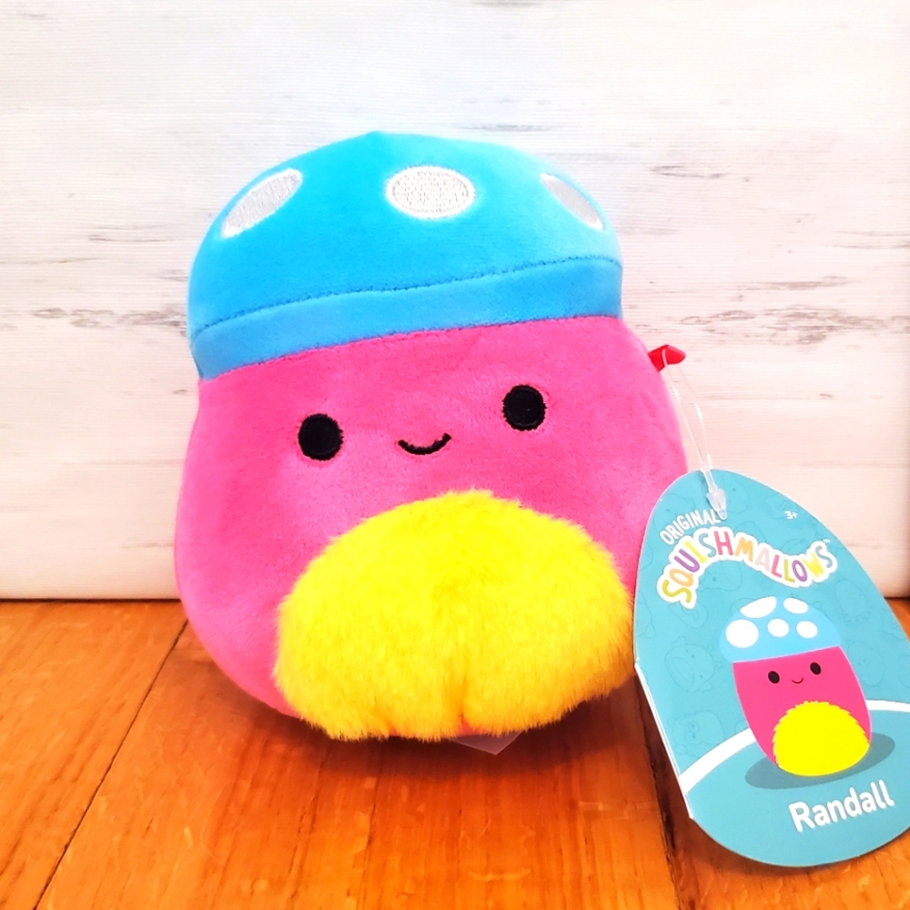 Squishmallow Randall The Pink Mushroom 🍄, 5" Tall & NWT